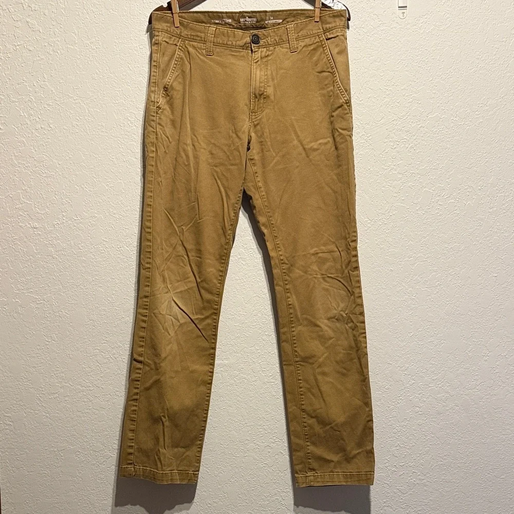 Urban Pipeline Men’s Khaki Chinos Slim Straight Ultimate Flex 32x34 Pants Modern